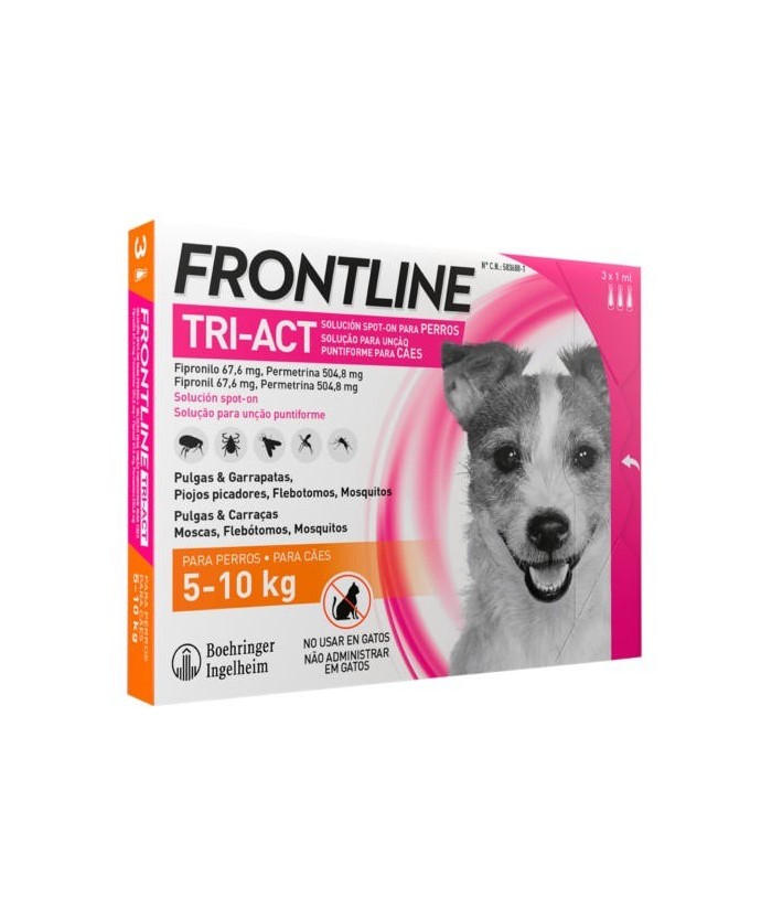 FRONTLINE TRIACT PERROS 5-10KG  UNIDAD 