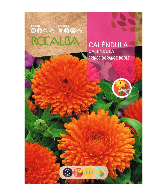 CALENDULA PRINCE DORANGE DOBLE 10GR