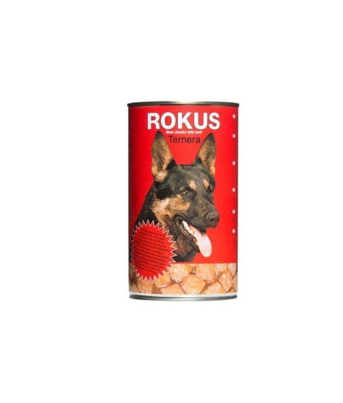 ROKUS CARNE PERROS LATA 1 3KG ROJO