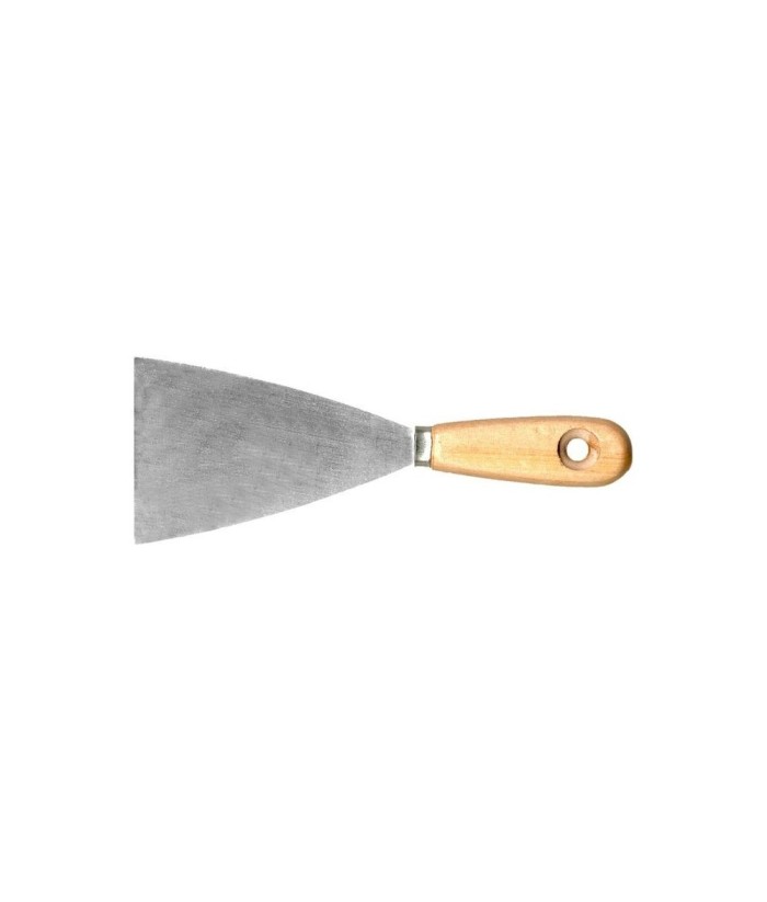 ESPATULA 100MM CROMADA ECO MANGO MADERA