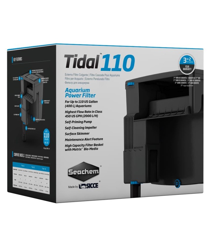 TIDAL 110 SEACHEM FILTRO MOCHILA 2000L/H