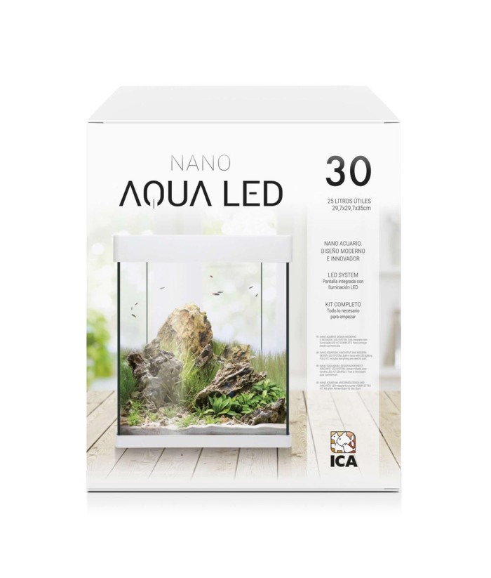 KIT ACUARIO NANO AQUALED 30 BLANCO