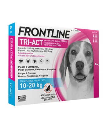 FRONTLINE TRIACT PERROS 10-20KG  UNIDAD 