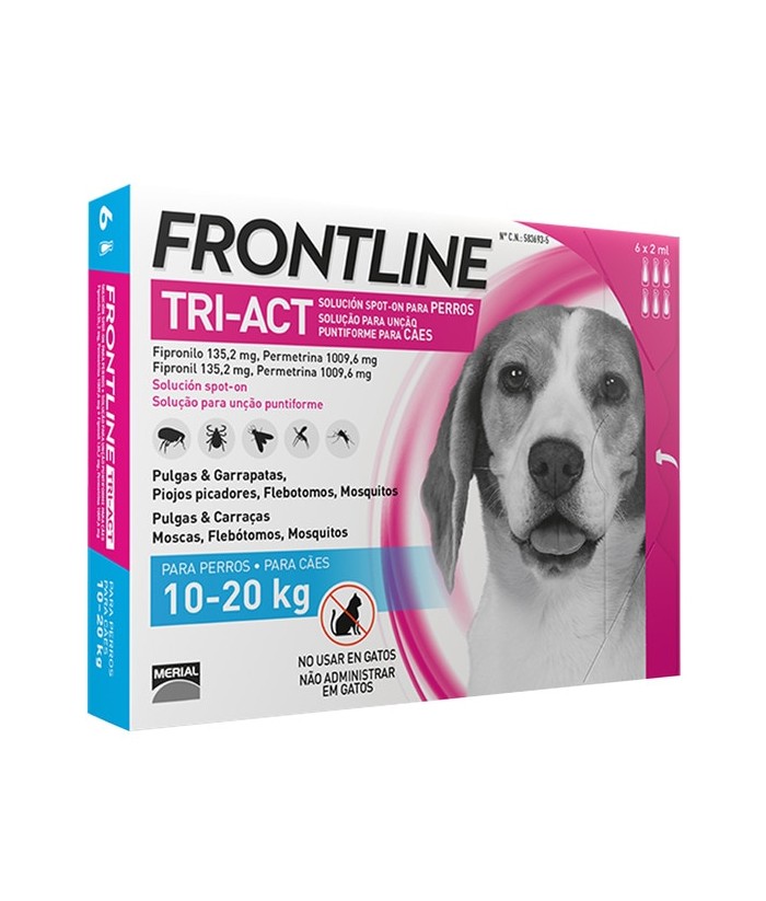 FRONTLINE TRIACT PERROS 10-20KG  UNIDAD 