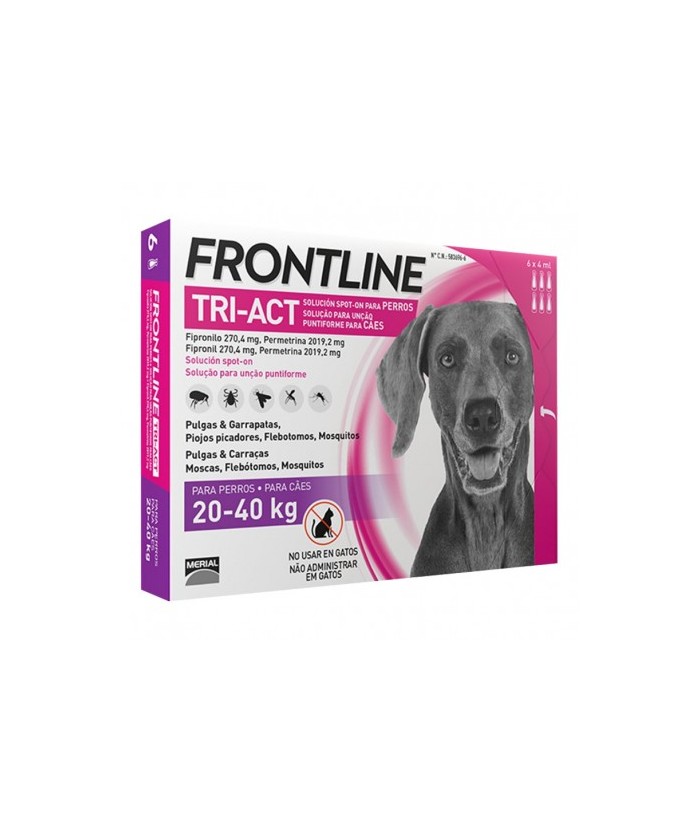 FRONTLINE TRIACT PERROS 20-40KG  UNIDAD 