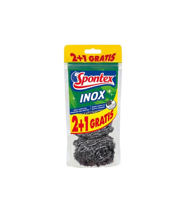 SPONTEX ESTROPAJO ACERO 2 1UDS