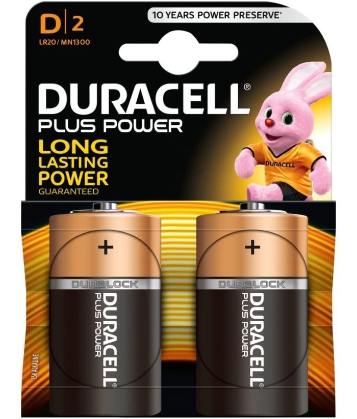 PILA DURACELL LR20 2UDS