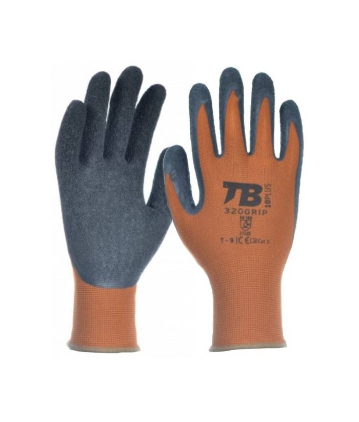 GUANTE TB 320GRIP MARRON RUGOSO T-10