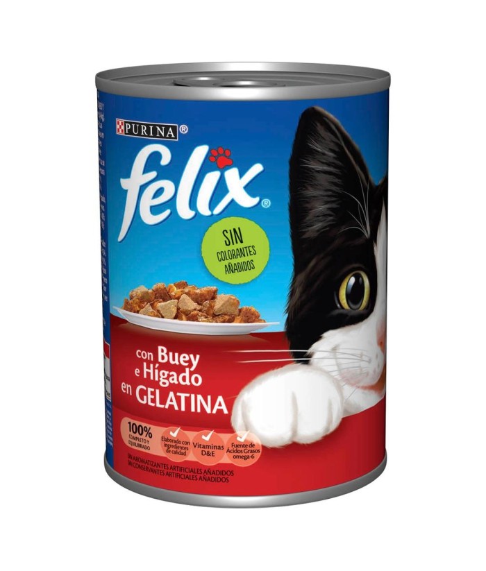 FELIX BUEY HIGADO LATA 400GR GATOS