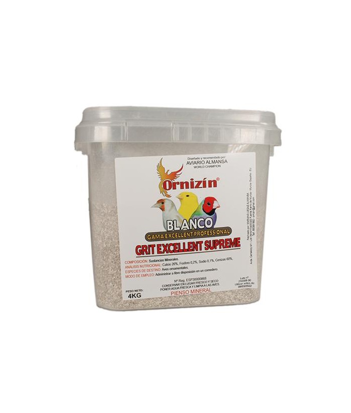 GRIT EXCELLENT SUPREME 4KG S/CARBON ORNIZIN