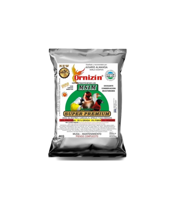 PIENSO MS1M MUDA 4KG ORNIZIN