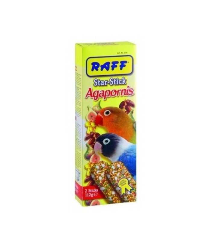 RAFF STAR STICK BARRITAS AGAPORNI 112GR 2UDS