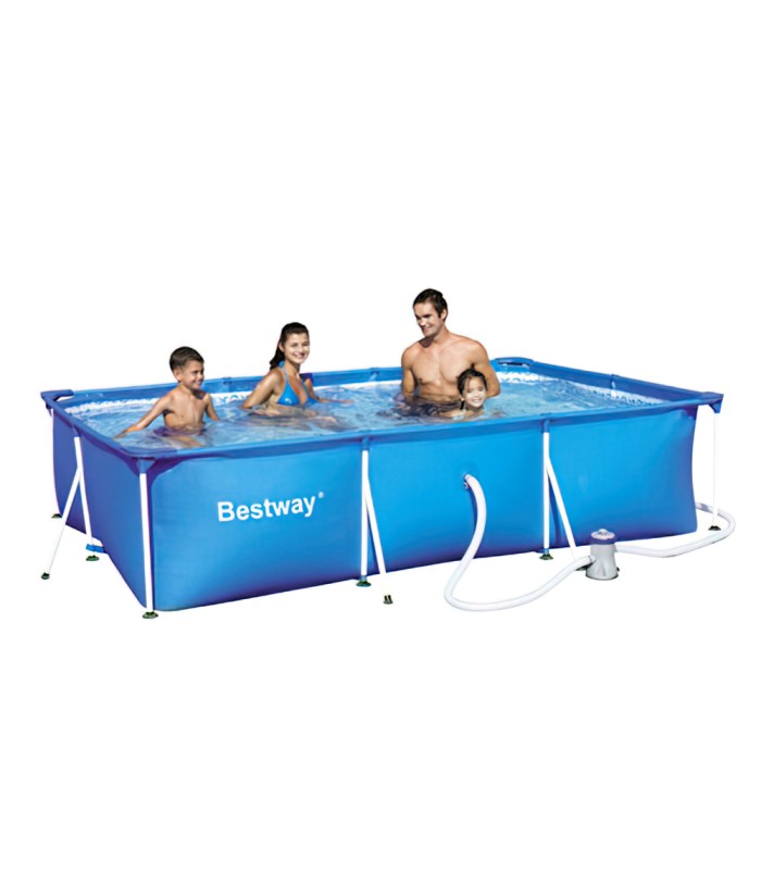 PISCINA RECTANGULAR CON DEPURADORA 300X200X66 CM 