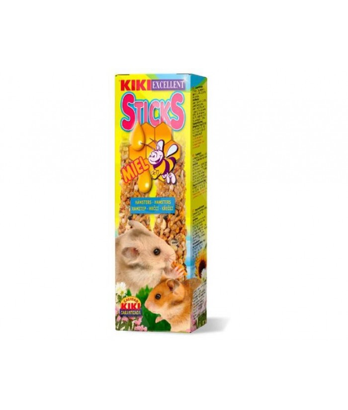 BARRITAS HAMSTER KIKI MIEL 112GR 2UDS