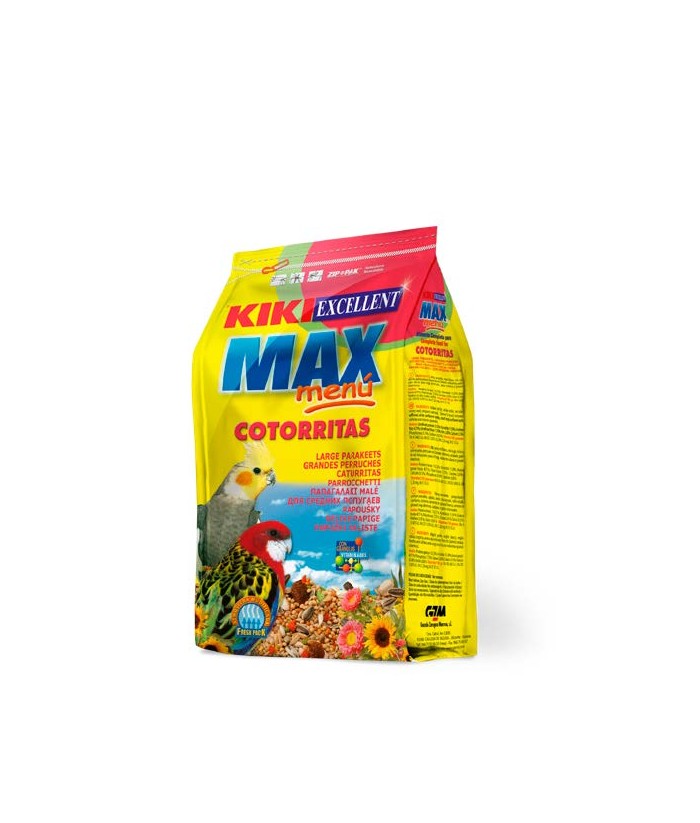 KIKI MAX MENU COTORRITAS Y NINFAS 1KG