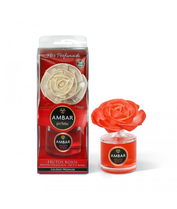 AMBAR AMBIENTADOR FLOR 75ML FRUTOS ROJOS