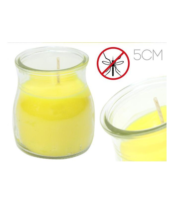 VELA ANTIMOSQUITO VASO YOGURT 6CM CITRONELLA 