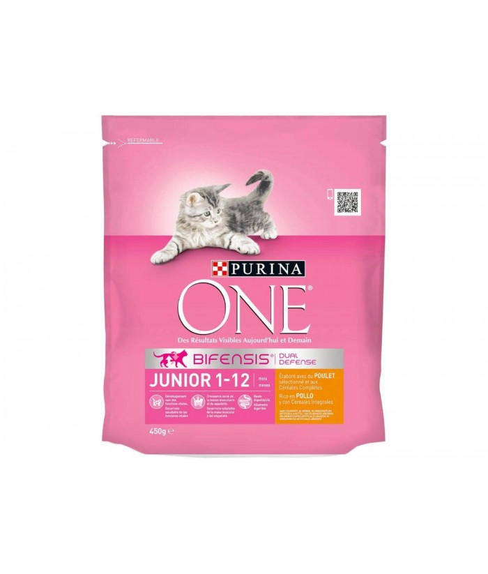 PURINA ONE JUNIOR GATOS 450GR