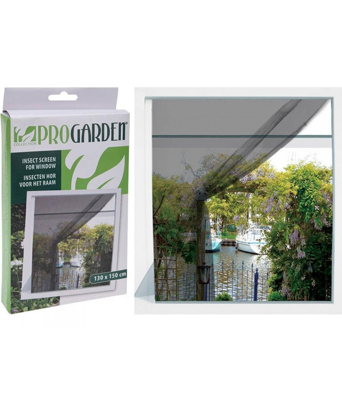 MOSQUITERA VENTANA 130x150CM C/VELCRO PROGARDEN