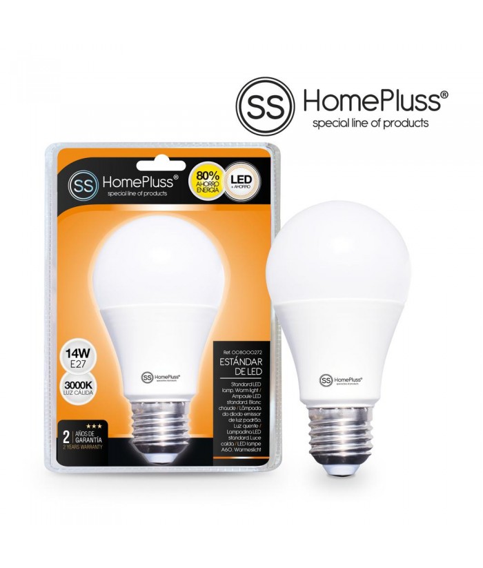 BOMBILLA LED E27 14W 3000K HOMEPLUSS