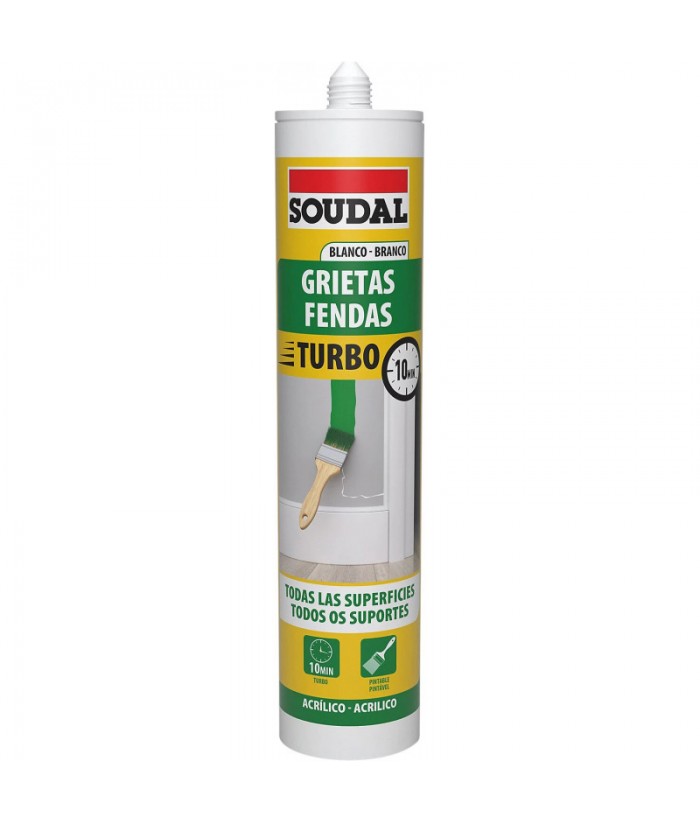 MASILLA ACRILICA BLANCA 290ML SOUDAL