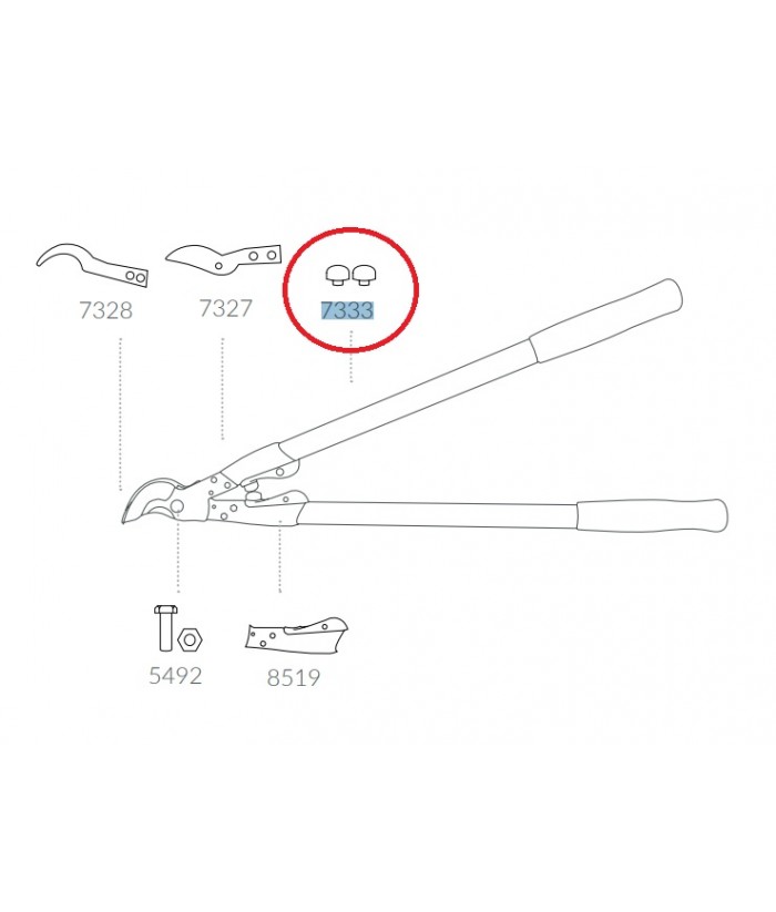 TOPE GOMA TIJERA KAMIKAZE 2UDS REF 7333