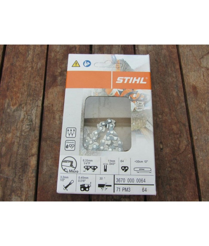 CADENA MOTOSIERRA STIHL 64E 1/4 PM3 1 1MM CADENA MOTOSIERRA STIHL 64E 1/4 PM3 1 1MM