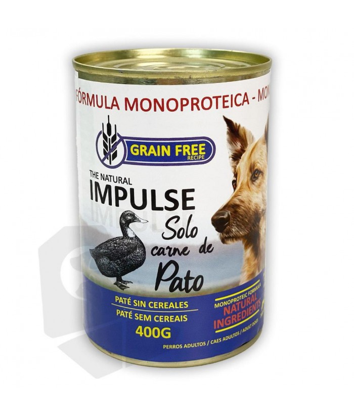 IMPULSE PERROS LATA 400GR PATO