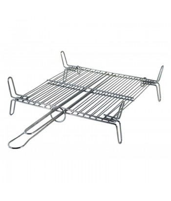 PARRILLA CROMADA DOBLE 45x45CM FC