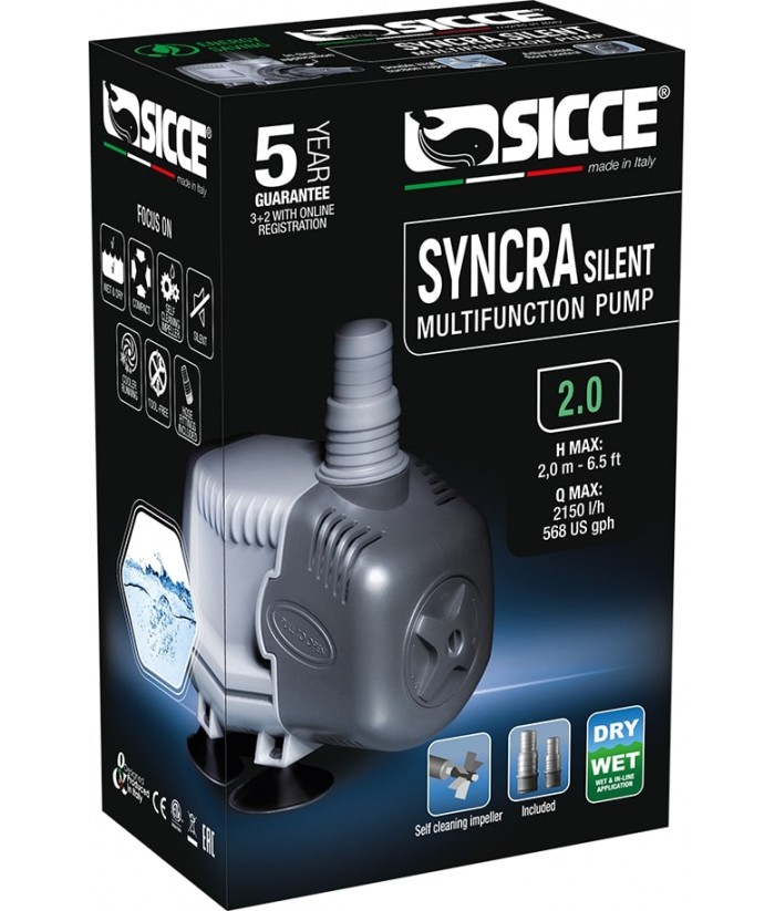 BOMBA ACUARIO SICCE SYNCRA SILENT 2 0 2000L/H 