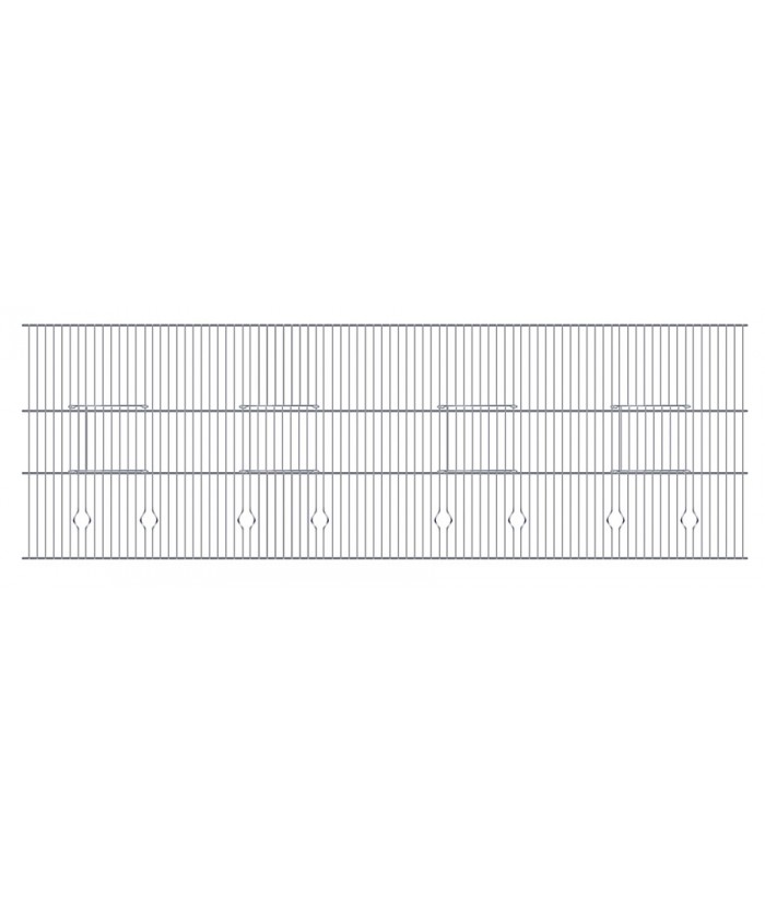 FRONTAL JAULA BLANCO 100x40CM C/PUERTAS