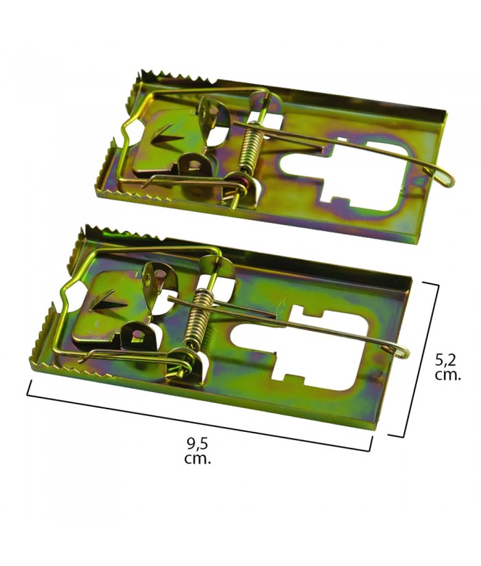 RATONERA METAL 9 5x5CM BLISTER 2UDS PAPILLON 