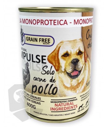 IMPULSE PERROS LATA 400GR POLLO