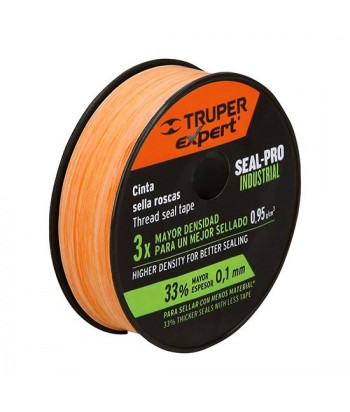 CINTA TEFLON SEAL-PRO 12 7MM 13M NARANJA TRUPER