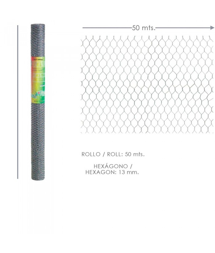 ENREJADO 13 X 150cm ROLLO 50M