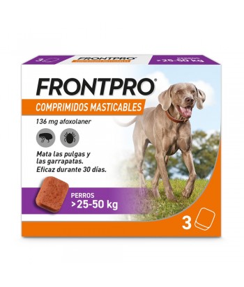 FRONTPRO COMPRIMIDOS MASTICABLES 25-50KG 3UDS