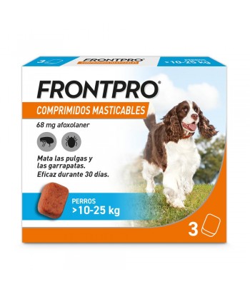 FRONTPRO COMPRIMIDOS MASTICABLES 10-25KG 3UDS