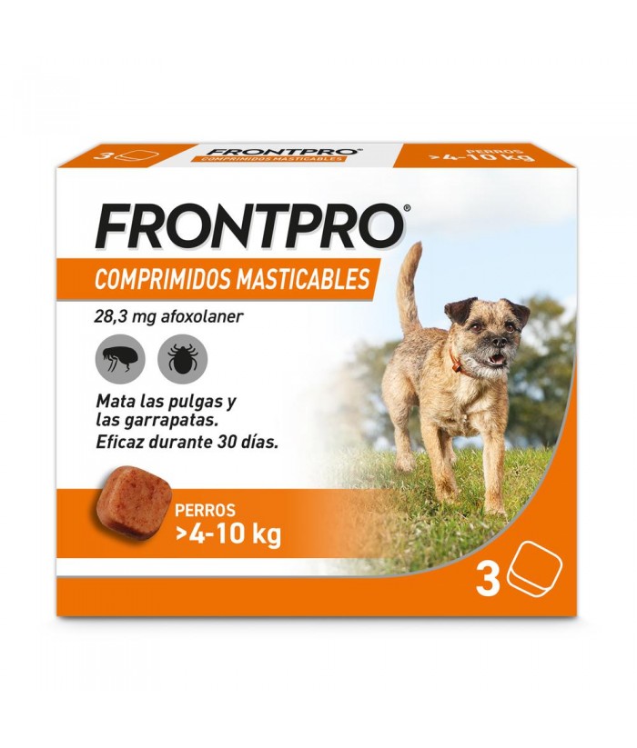 FRONTPRO COMPRIMIDOS MASTICABLES 4-10KG 3UDS FRONTPRO COMPRIMIDOS MASTICABLES 4-10KG 3UDS