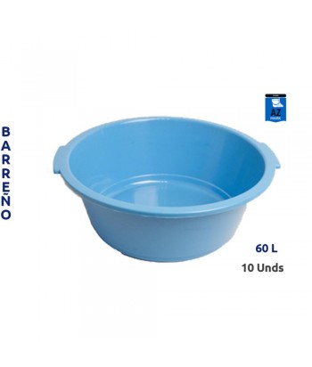 BARREÑO PLASTICO 60L MATANCERO 