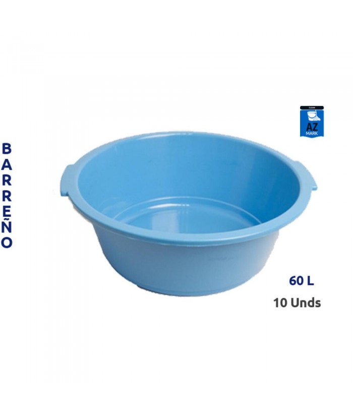 BARREÑO PLASTICO 60L MATANCERO 