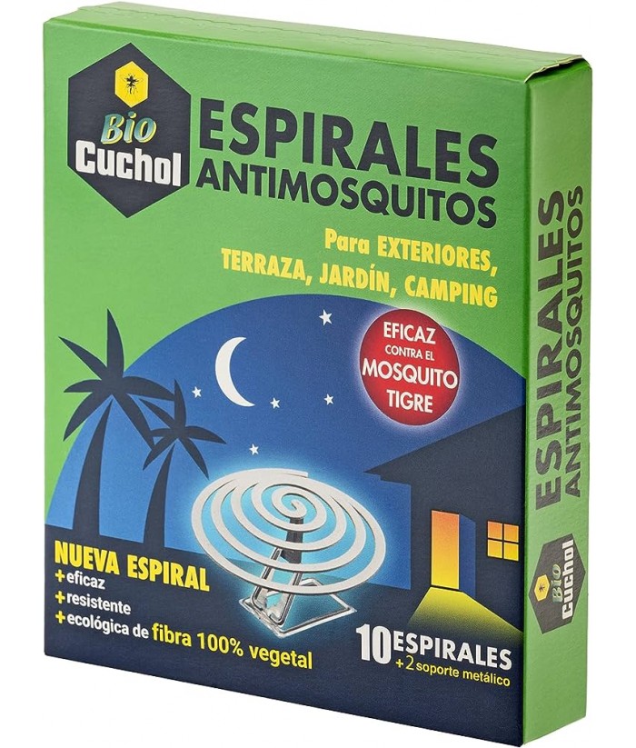 CUCHOL ESPIRALES ANTI MOSQUITOS 10UDS 