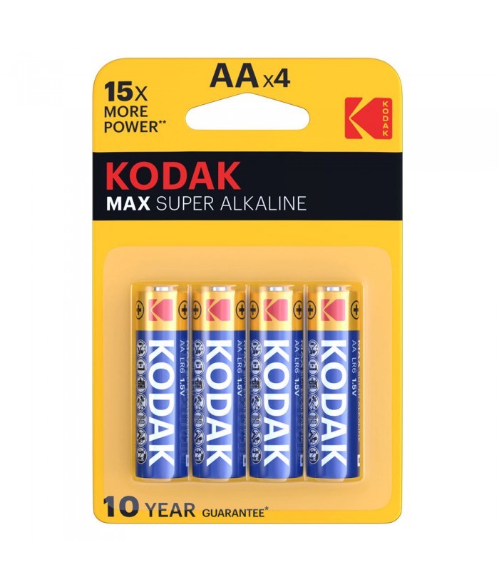 PILA AA MAX SUPER ALKALINA KODAK BLISTER 4UDS