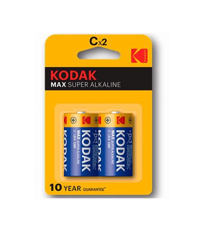 PILA LR14 MAX SUPER ALKALINA KODAK BLISTER 2UDS