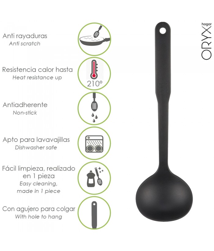 CUCHARON COCINA NYLON BASIC ORYX