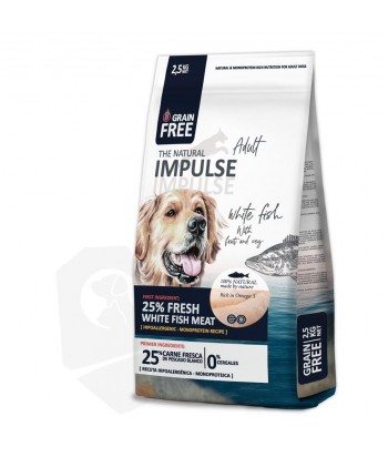 IMPULSE PERROS GRAIN FREE 2 5KG PESCADO BLANCO