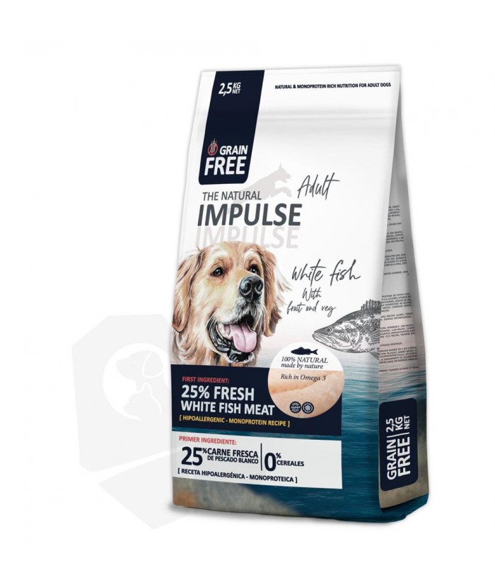 IMPULSE PERROS GRAIN FREE 2 5KG PESCADO BLANCO