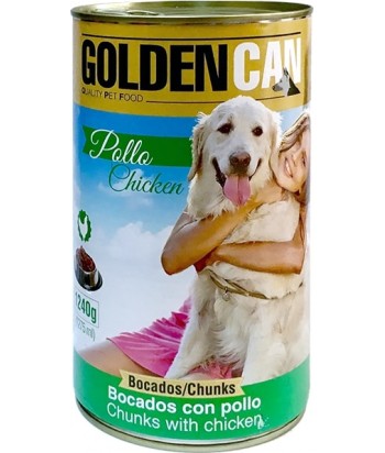 GOLDENCAN LATA CARNE PERROS 1240GR POLLO