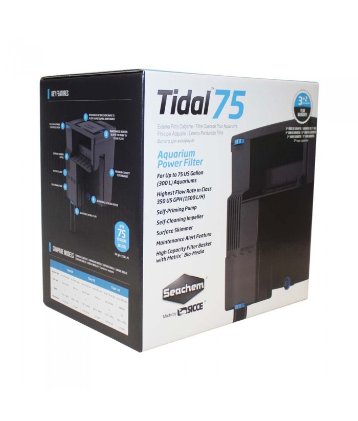 TIDAL 75 SEACHEM FILTRO MOCHILA 1500L/H