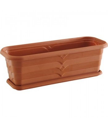 JARDINERA PLASTICO 38CM HEGA C/PLATO NIAGARA