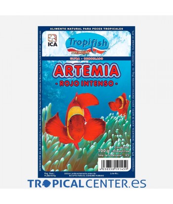 ARTEMIA CONGELADA 100GR ROJO INTENSO TROPIFISH ICA